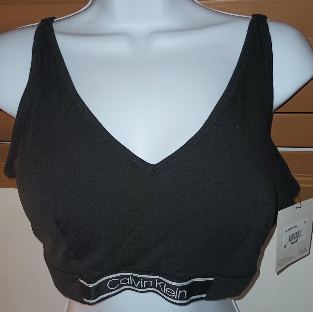 NWT Calvin Klein viscose lined bralette XL